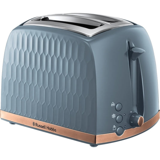 Russell Hobbs Grey & Rose Gold Toaster