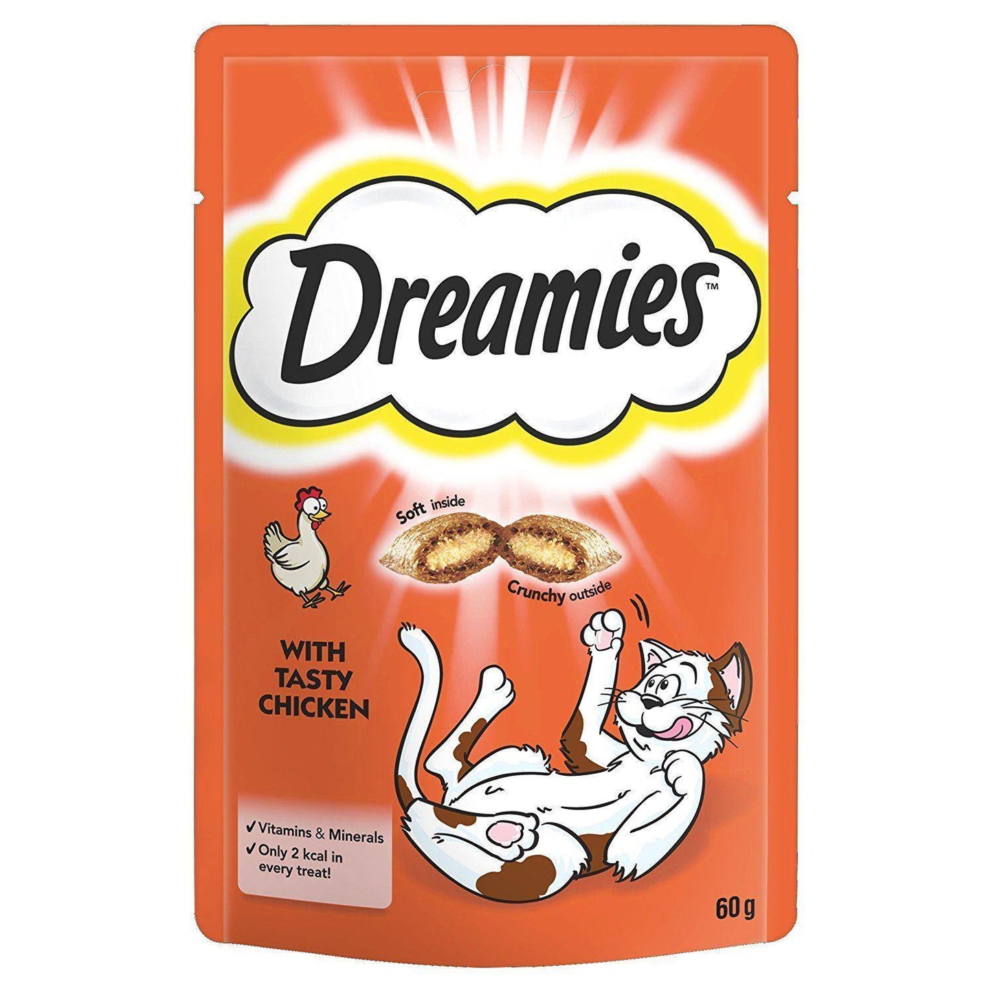 Dreamies Cat Treats with Chicken 60g (Box of 8)